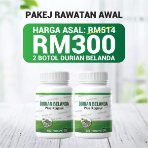 PAKEJ RAWATAN AWAL - 2 DURIAN BELANDA PLUS KAPSUL